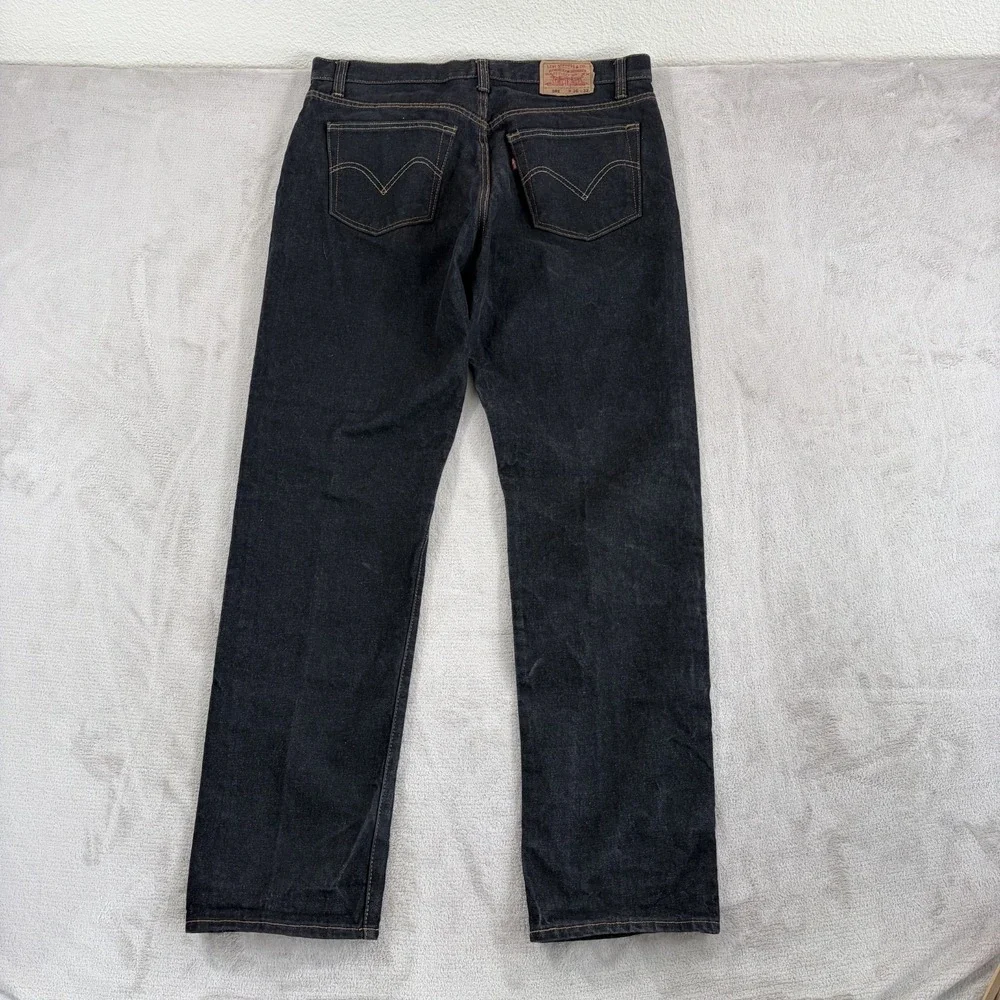 Vintage Levi 501‎ Button Fly Jeans Men Fits 36x34 (Tag 36x32) Black Denim USA